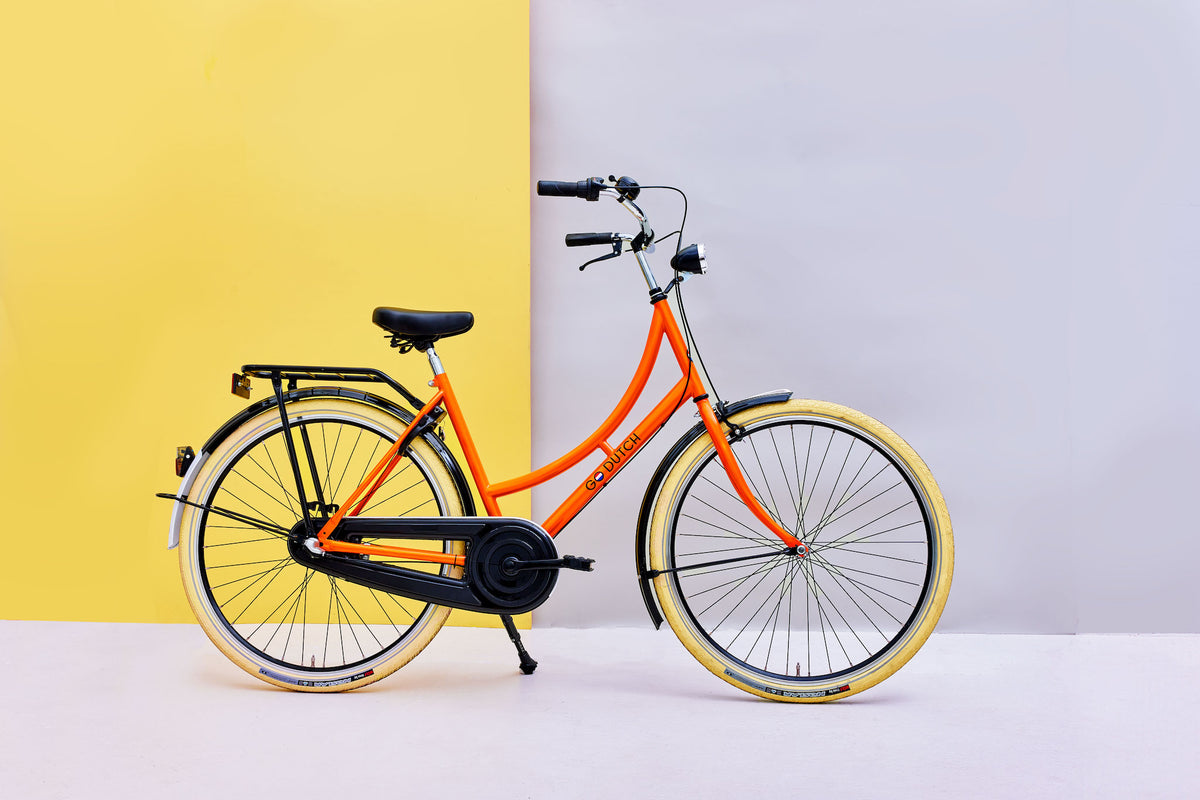 Go Dutch Orange Oma Step Through Style Dutch Bike SMALL MEDIUM OR