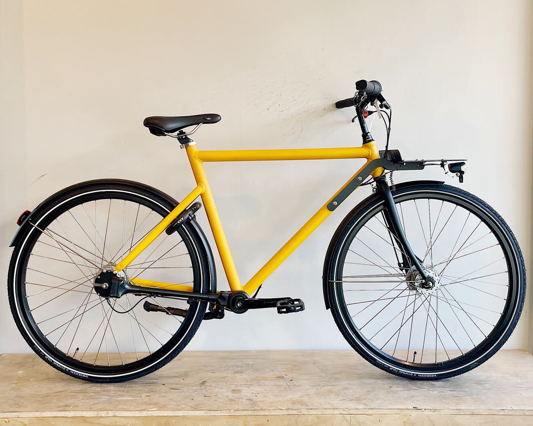 **NEW The Brik Brut Bike 8 Speed Sun Yellow - Crossbar
